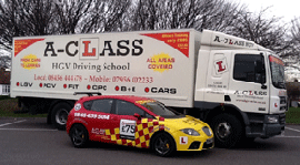 A Class HGV LGV Driver Training Car and Lorry